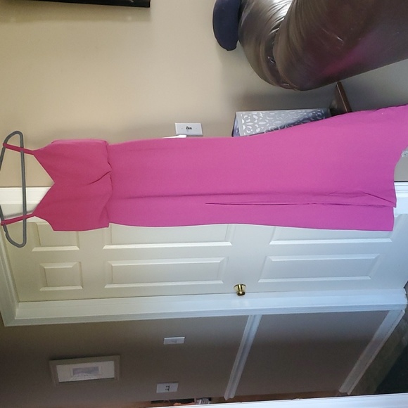 Dress the Population Gracelyn Blouson Gown In Hibiscus Dress Size XS - Picture 2 of 8